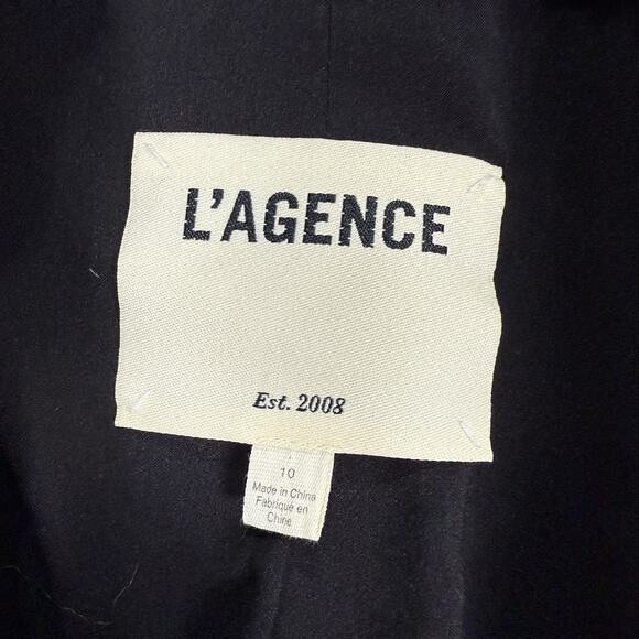 L’Agence Kenzie Double Breasted Tweed Blazer Jacket Women's Size 10 - Picture 4 of 11